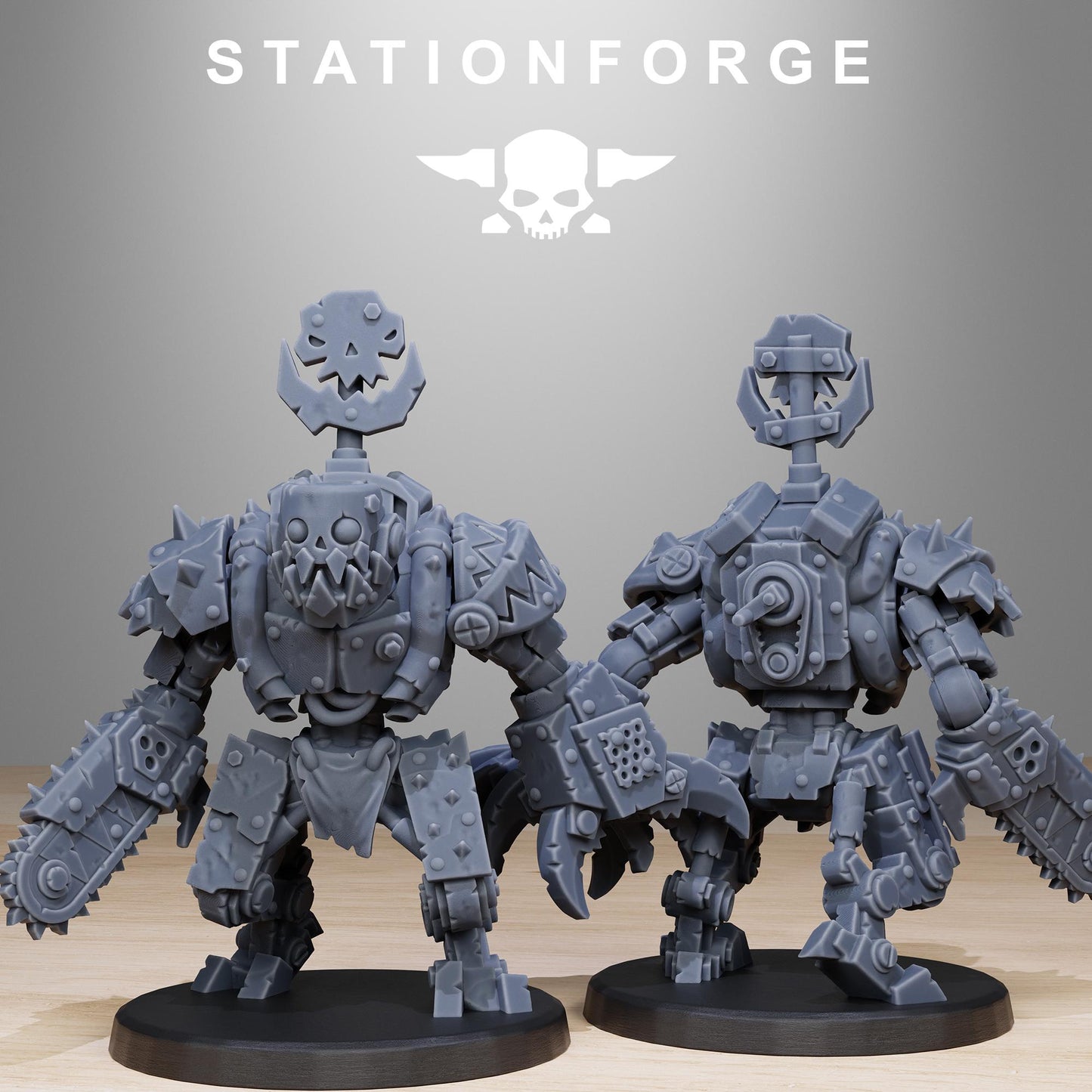 Station Forge Orkaz Bots Infantry 3d printed proxie Wargames