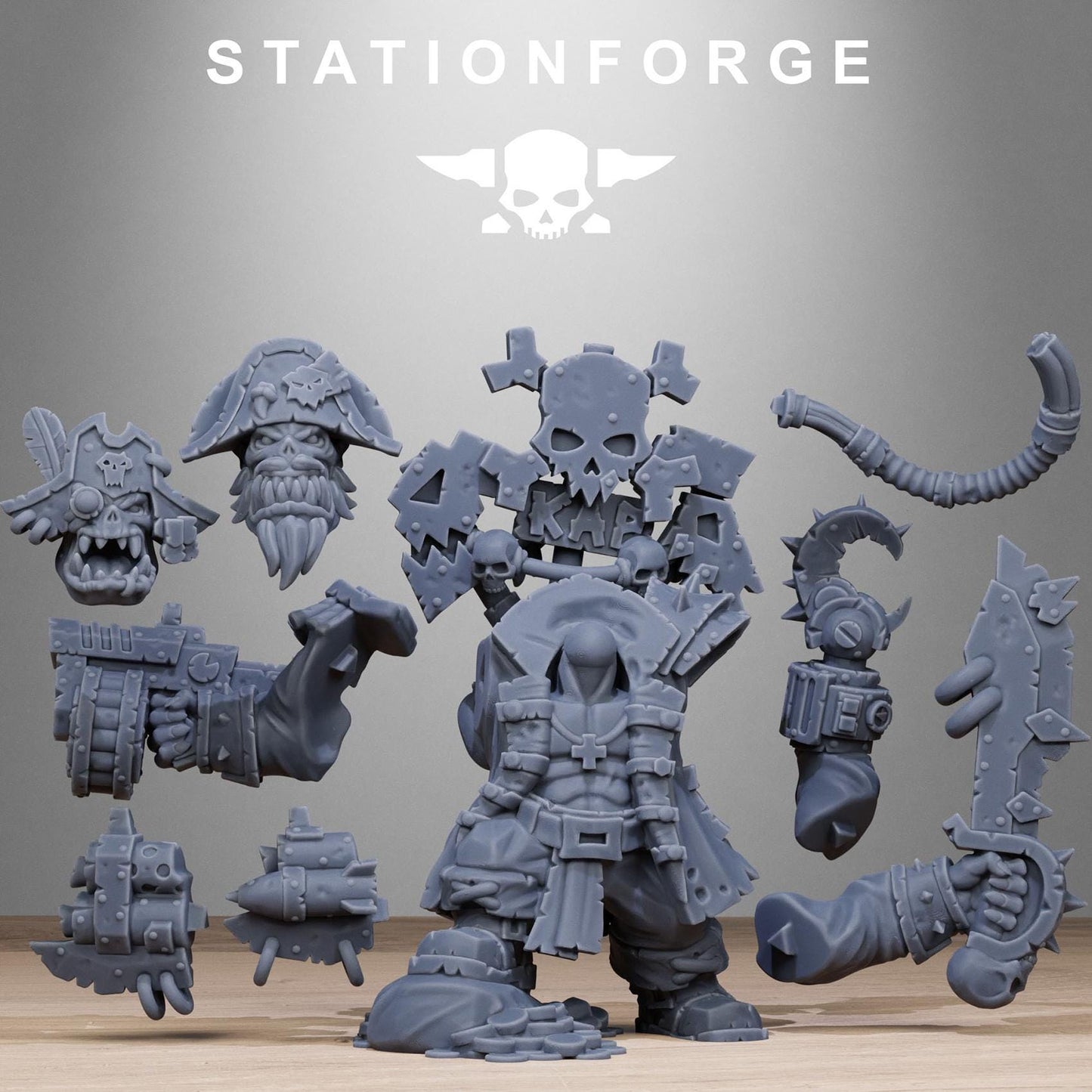 Station Forge Orkaz_Pirate minitures  Tabletop RPG Wargaming