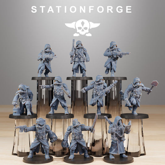 Station ForgeGrimGuard Acolytes 3d printed proxie Wargames