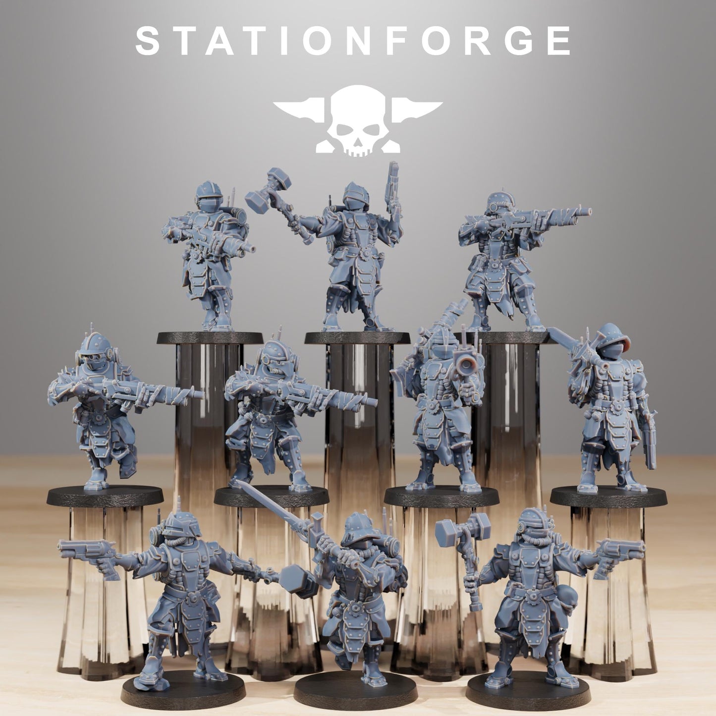Station Forge Frontliners Infantry Proxy minitures Tabletop RPG Wargaming
