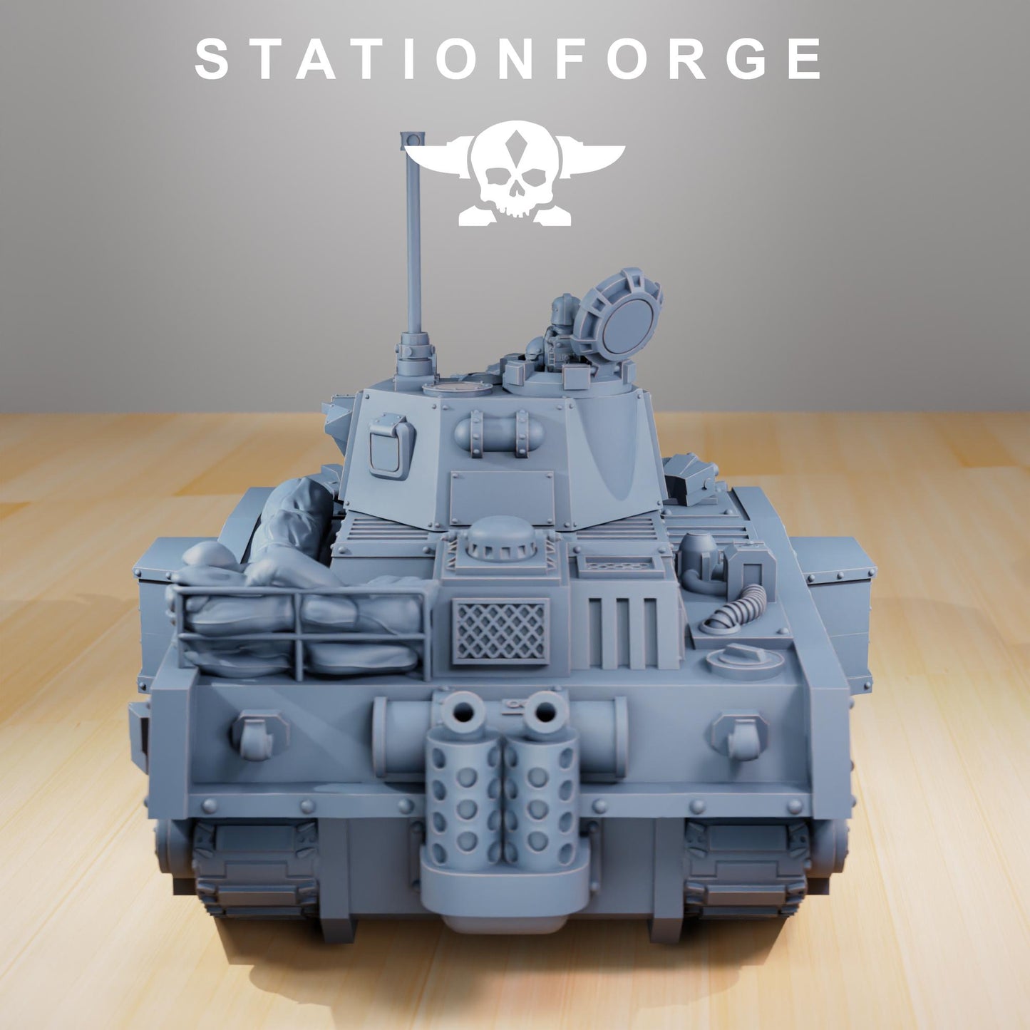 Station Forge GrimGuard Battle Tank  3d printed proxie Wargames