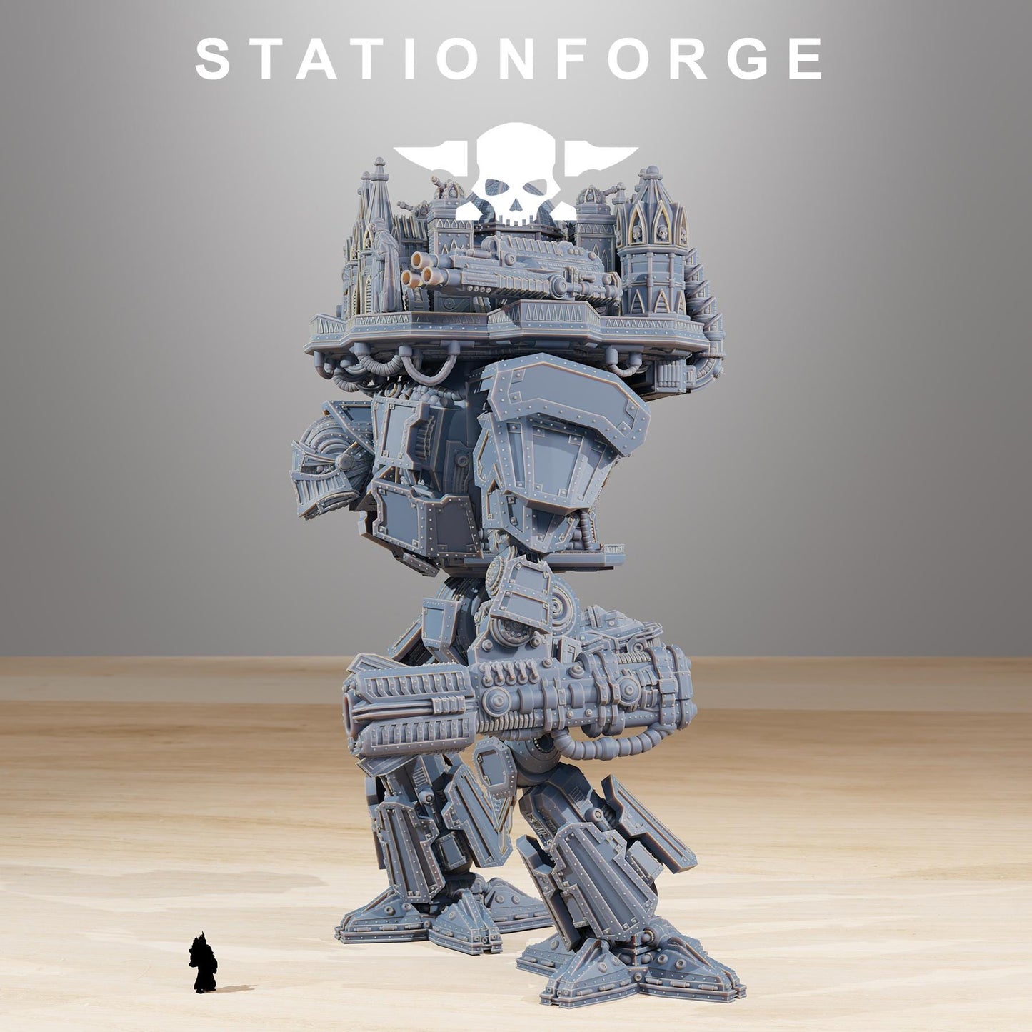 Scavenger Trident Massive 60cm tall big boy  printed in resin and sent in parts