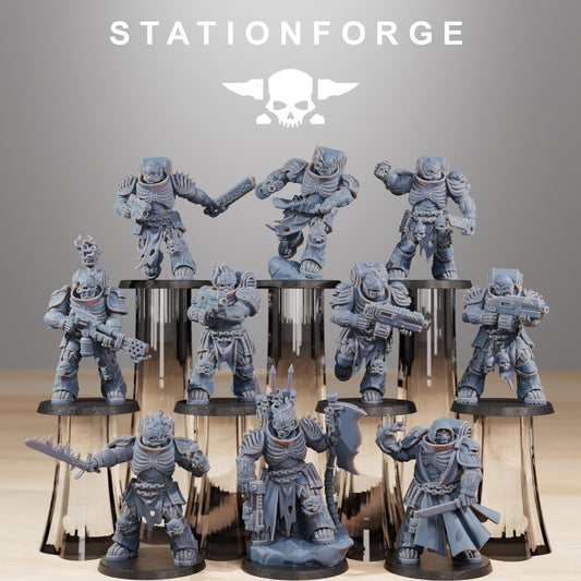 Station Forge Socratis Crusaders Team Proxy minitures Tabletop RPG Wargaming