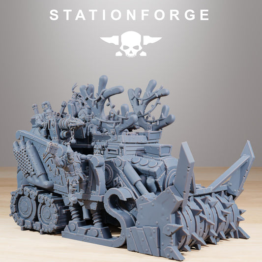 Station forge Orkaz Festivator  Proxy minitures Tabletop RPG Wargaming 130mm base all in