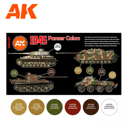 AK Interactive 3rd Gen AFV Paint Set - 1945 Panzer Colors (AK11654)