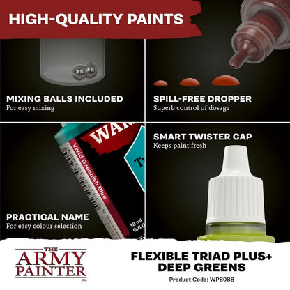Flexible Triad PLUS+: Deep Greens Paint Set