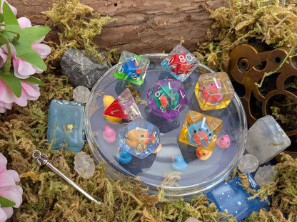 Multi-Coloured Ducks Inclusion Dice Set