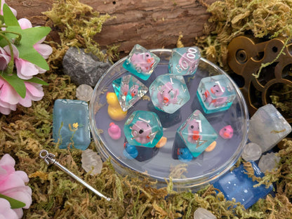 Purple Duck Inclusion Dice Set