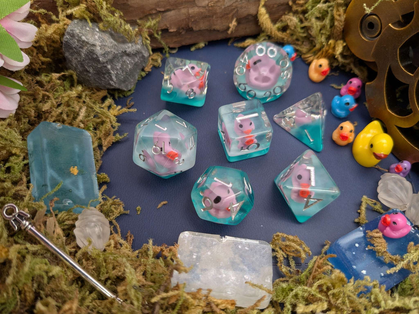 Purple Duck Inclusion Dice Set