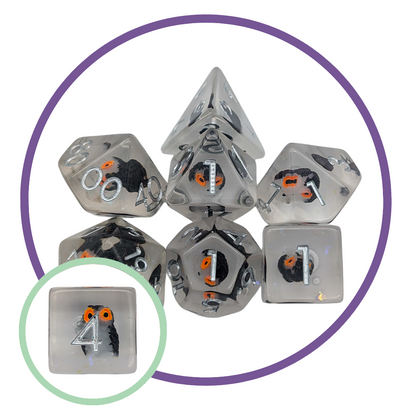 Owl Inclusion Dice Set