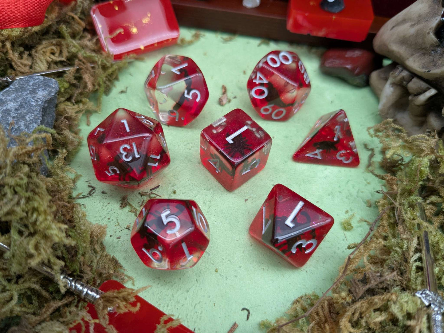 Scorpion Inclusion Dice Set