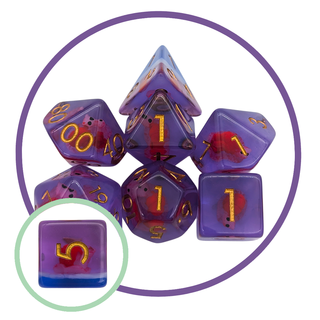 Snails Inclusion Dice Set