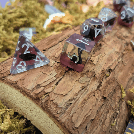 Swan Inclusion Dice Set