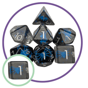 Alien Spiders Inclusion Dice Set