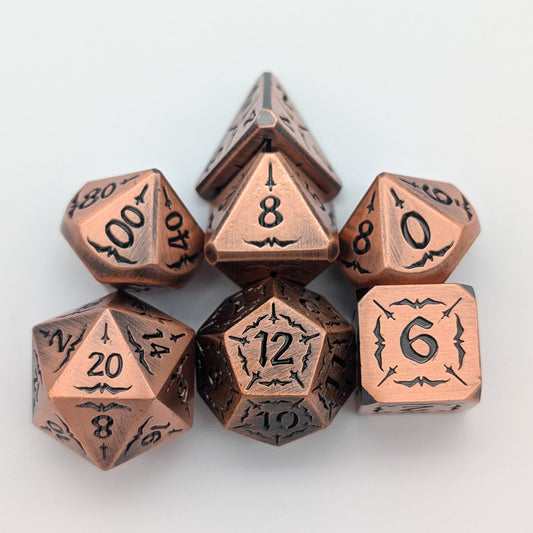 Arcane Forge | Copper Metal Arcana Dice Set