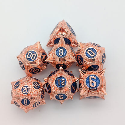 Thorns of the Blue Rose | Metal Caltrop Dice Set