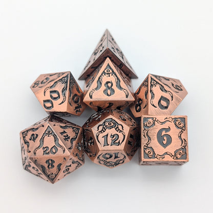 Relics of The Deep | Metal Eldritch dice set