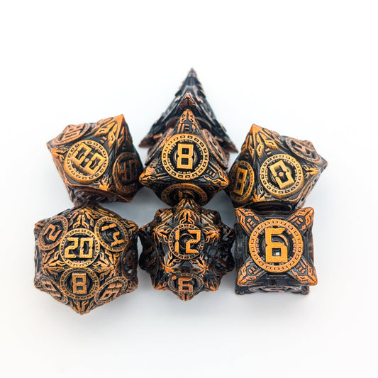 Engine Copper Metal Core Dice Set