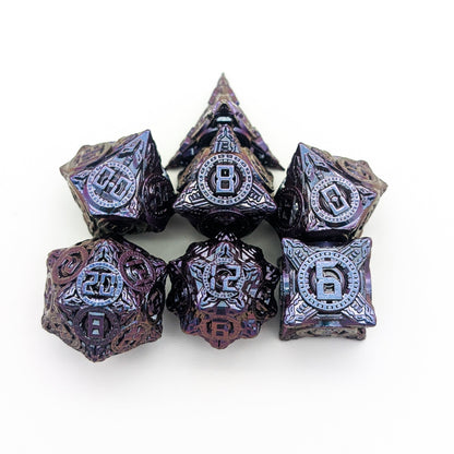 Engine Petrol Metal Core Dice Set