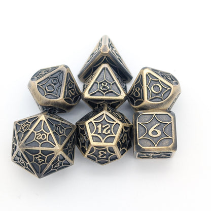 Web Gold Metal Core Dice Set