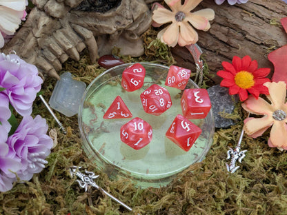 Pink Peach Dice Set