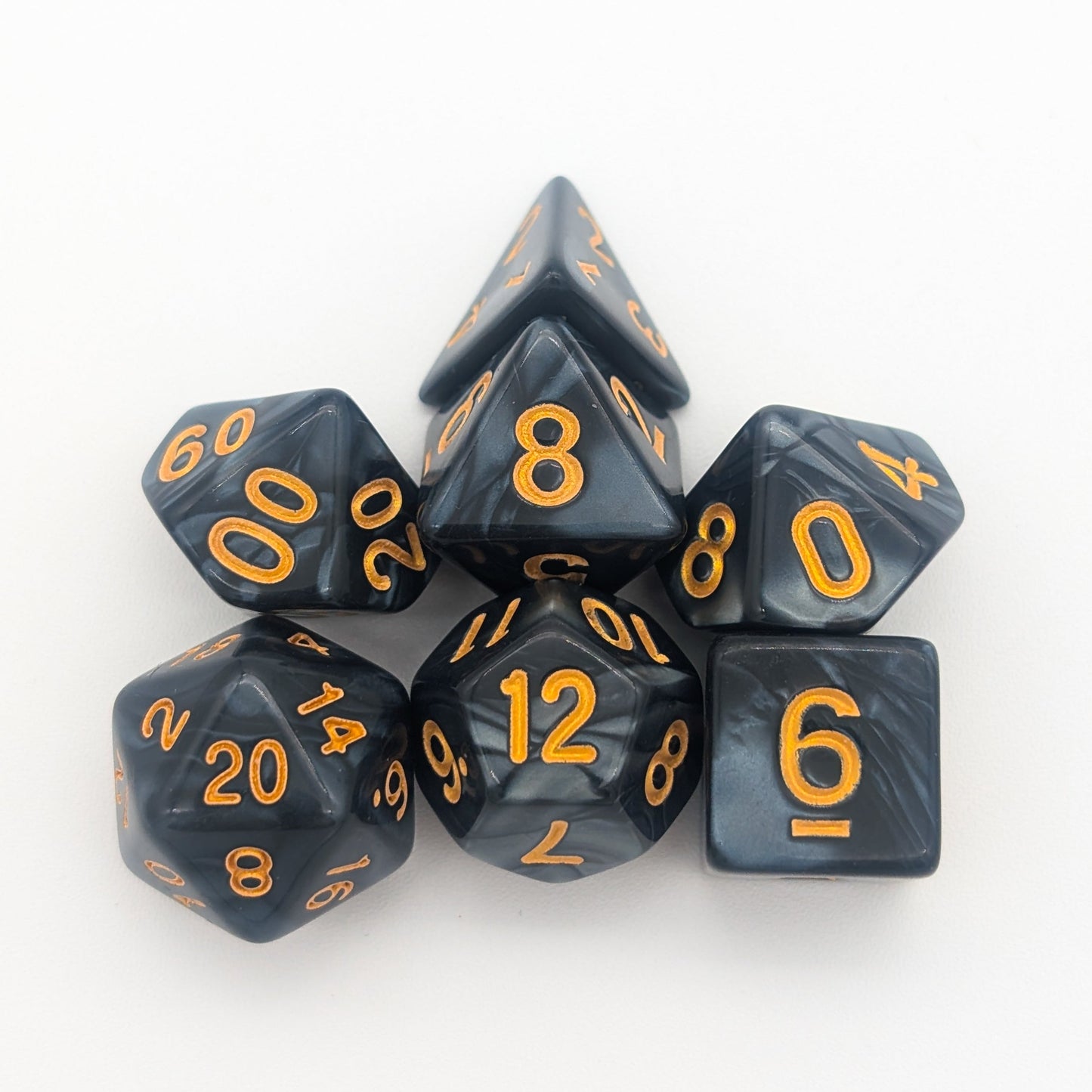 Pearl Black Dice Set
