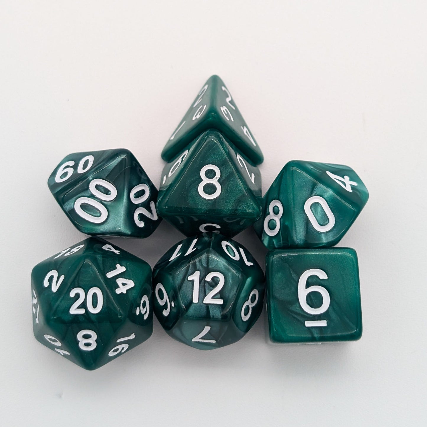 Pearl Hunter Green Dice
