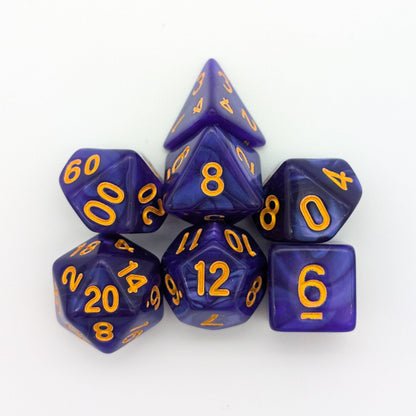 Purple Pearl Dice Set