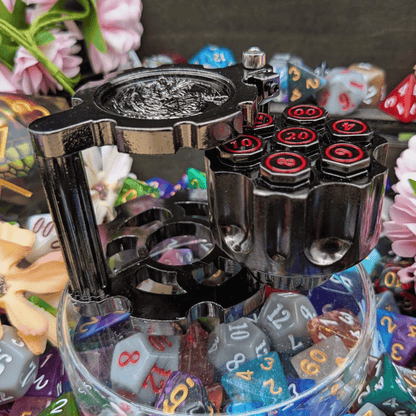 Revolver Dice Holder with Metal bullet dice