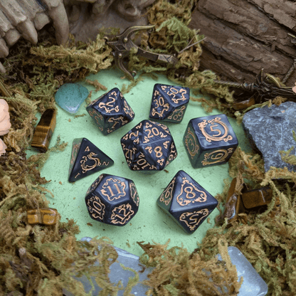 Dragon Black Dice Set