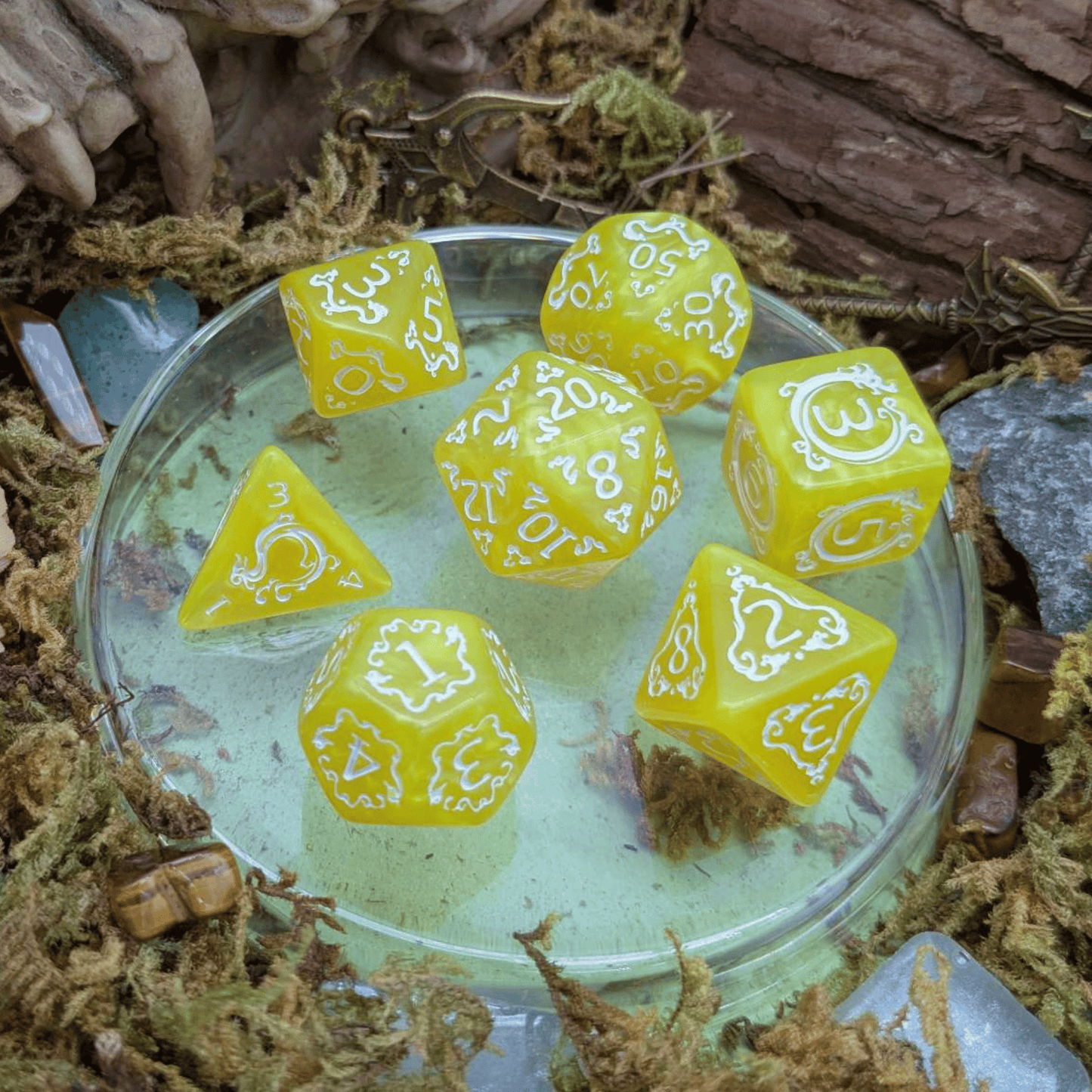Dragon Yellow Dice Set