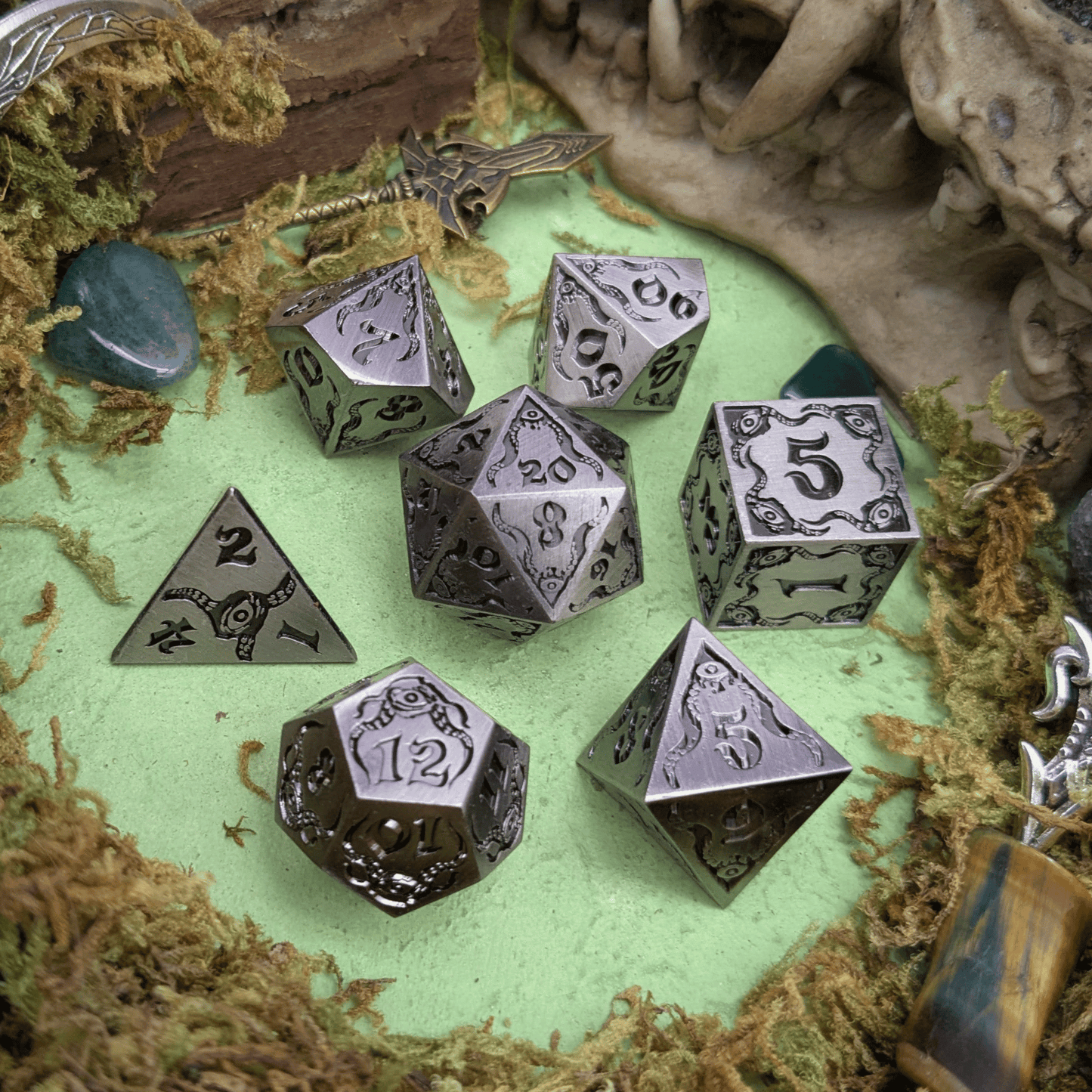 Forsaken Pact | Metal Eldritch Dice Set
