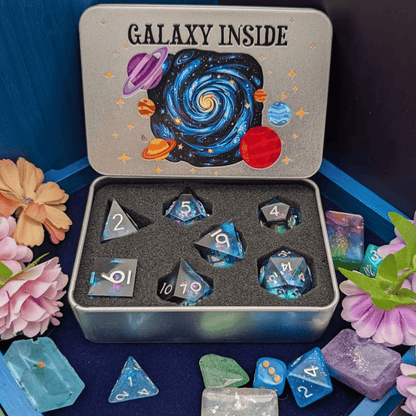 Galaxy Dice Tin
