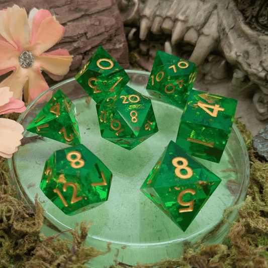 Bright Green Sharp Dice Set