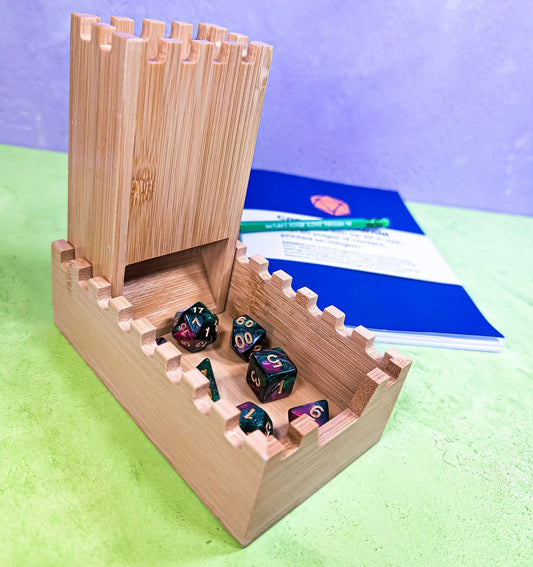 Wooden Dice Tower | Magnetic and Portable