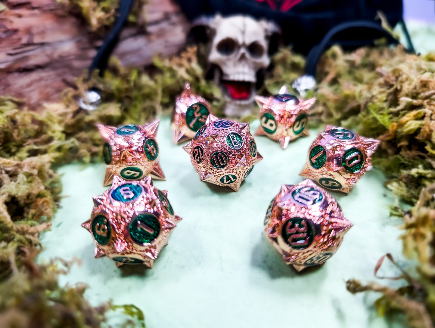 Vipers Sting | Metal Caltrop Dice Set