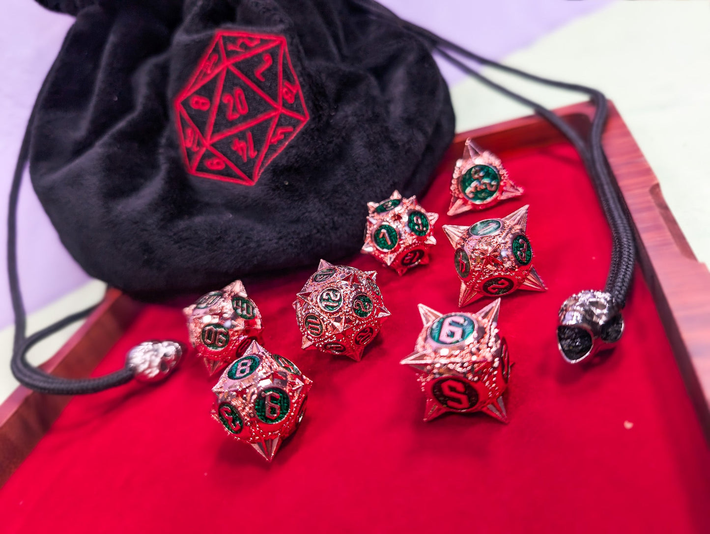 Vipers Sting | Metal Caltrop Dice Set