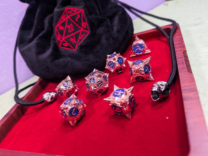 Thorns of the Blue Rose | Metal Caltrop Dice Set