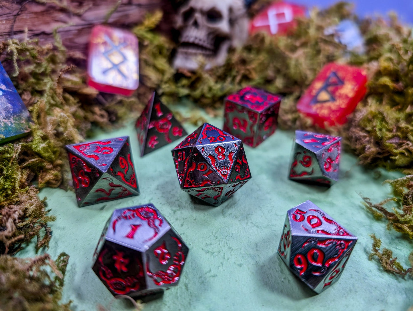 Infernal Pact | Metal Eldritch Dice Set