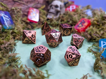 Relics of The Deep | Metal Eldritch dice set