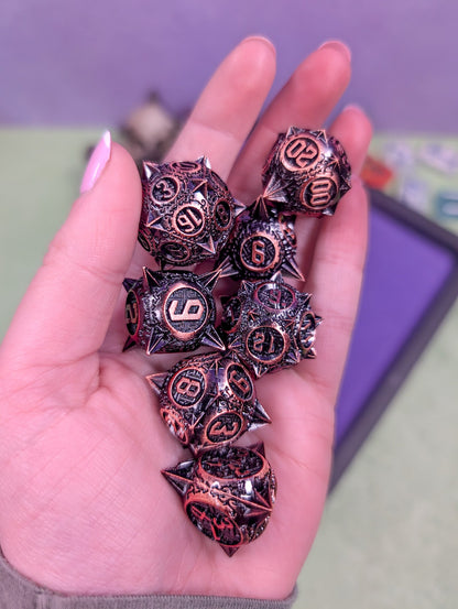 Gladiator's Glory | Metal Caltrop Dice Set