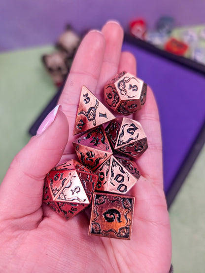 Relics of The Deep | Metal Eldritch dice set