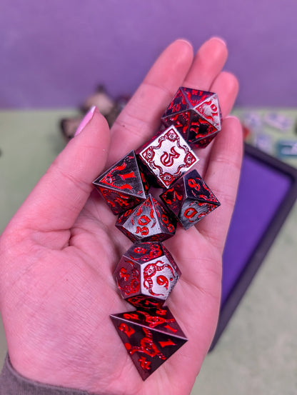 Infernal Pact | Metal Eldritch Dice Set