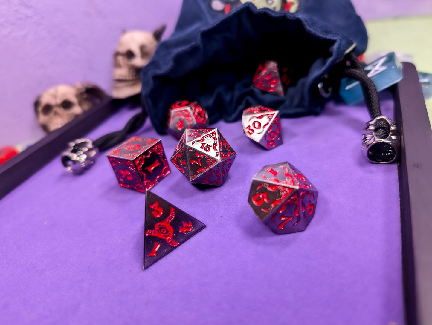 Infernal Pact | Metal Eldritch Dice Set