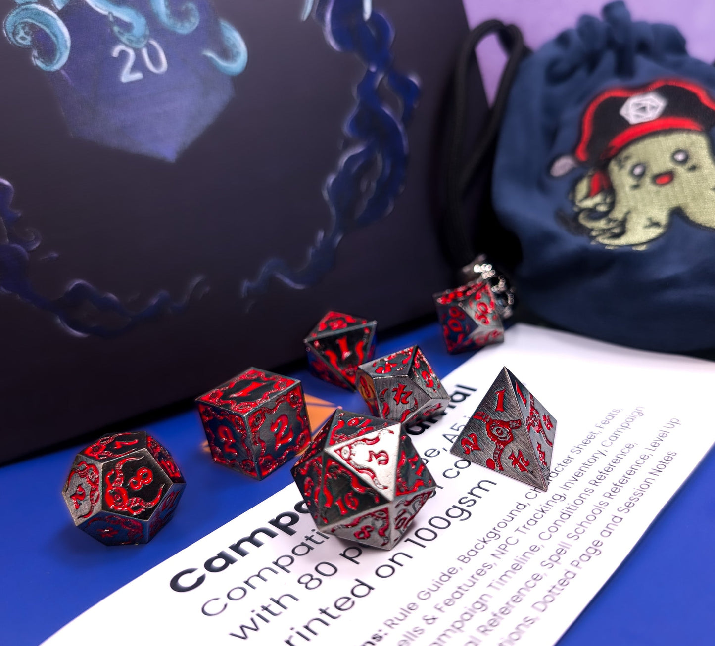 Infernal Pact | Metal Eldritch Dice Set