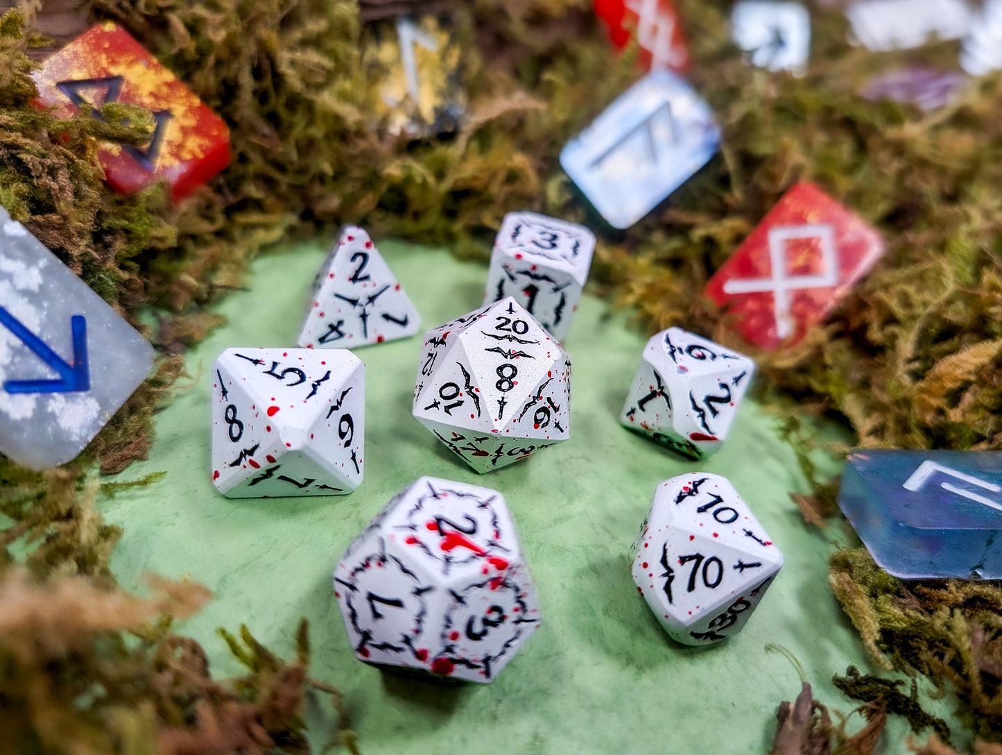 Scarlet Revenant | Metal Arcana Dice Set