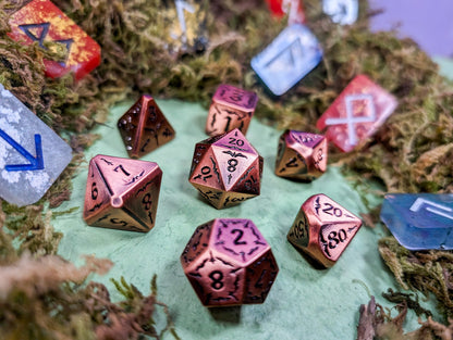 Arcane Forge | Copper Metal Arcana Dice Set