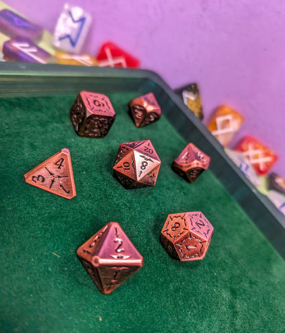 Arcane Forge | Copper Metal Arcana Dice Set