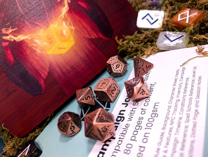 Arcane Forge | Copper Metal Arcana Dice Set