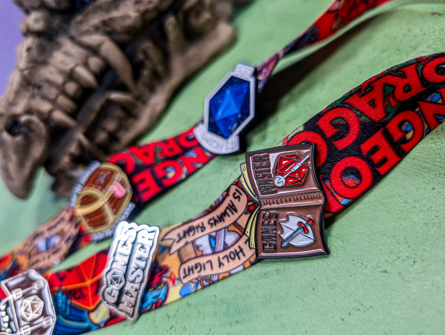 Games Master Book Pin
